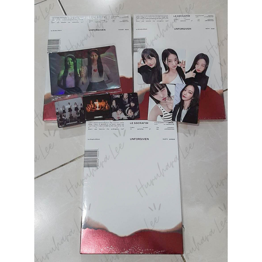 [READY STOCK] SEALED ALBUM LE SSERAFIM UNFORGIVEN & POB BENE WEVERSE SAKURA KAZUHA