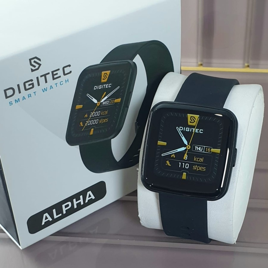 ORIGINAL Jam Tangan Pria Wanita Digitec Smart Watch ALPHA | Garansi Resmi, Rubber