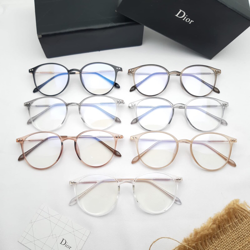 Frame/kacamata unisex Dior type 709 size 51.19.145 paket lensa photocromic,blueray free minus,cylind