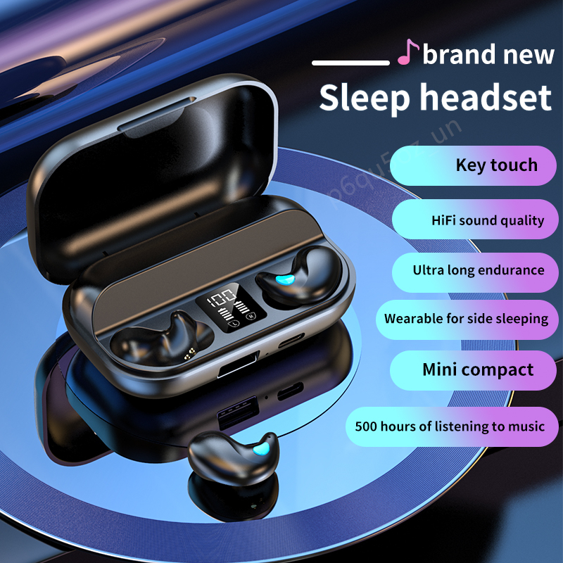 X57 Earphone Bluetooth 5.3 TWS HIFI Stereo Olahraga Nirkabel Mini Headset Tahan Air Tampilan Digital LED dengan Mikrofon