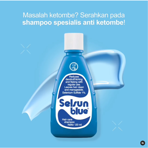 [BPOM] Selsun Blue Shampoo 60 ml / Selsun Shampoo / Shampo Anti Ketombe / Sampo / MY MOM