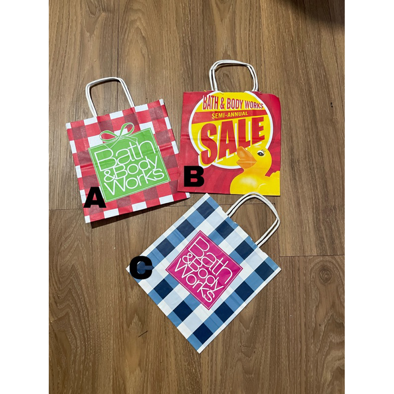 

bath & body works bbw paperbag paper bag size S kantong belanja kertas