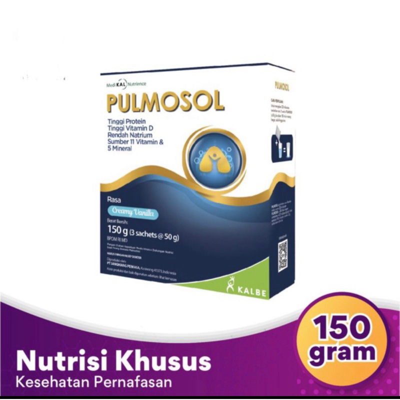 

PULMOSOL Creamy vanila 150gram - Nutri Kesehatan Pernafasan