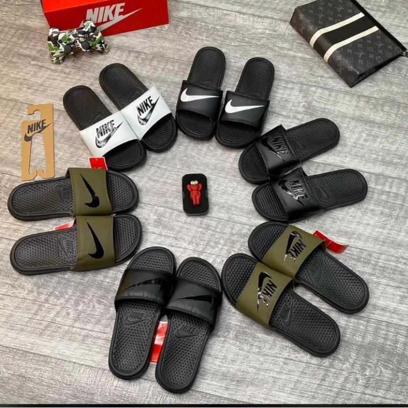 Sandal Benassi Swoosh sendal slop casual murah original