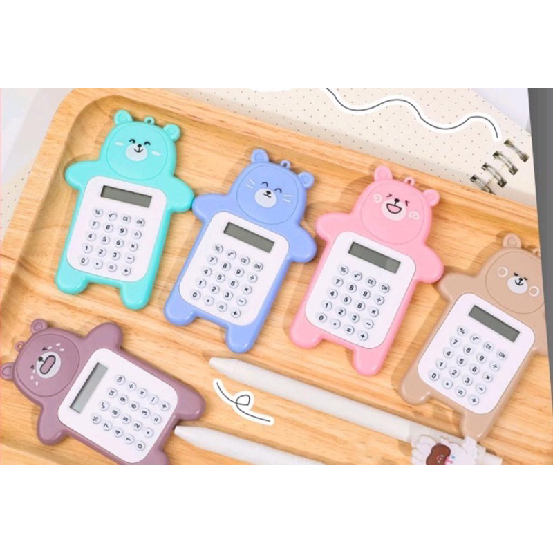 

[CUTIE BABY] Gantungan Kalkulator Mini Beruang Mini / Kalkulator Mini 8