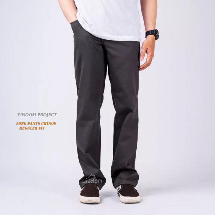 CELANA CHINO REGULER STANDAR PRIA NON STRETCH | CASUAL BAGGY LOOSE FIT