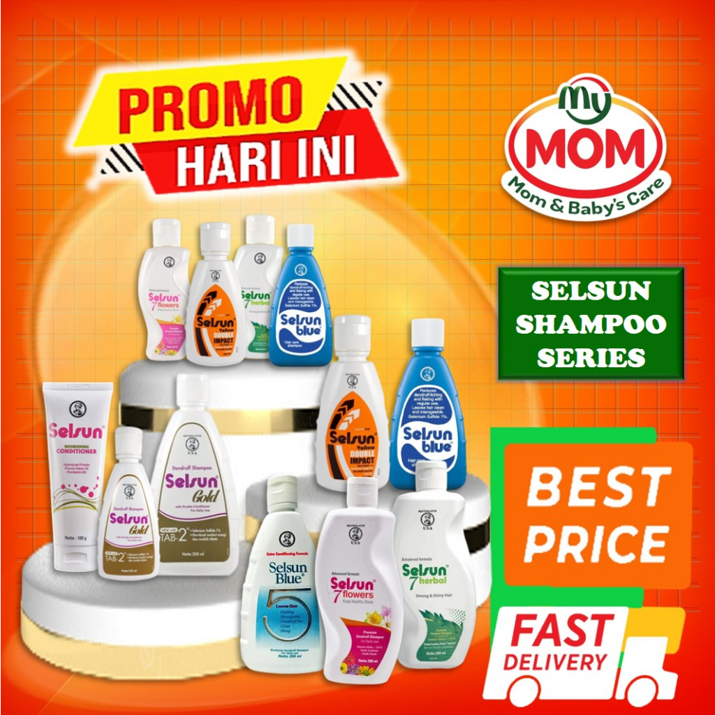 [BPOM] Selsun Yellow Double Impact Shampoo 100 ml / Selsun Shampo Anti Ketombe 100ml / Sampo / MY MOM