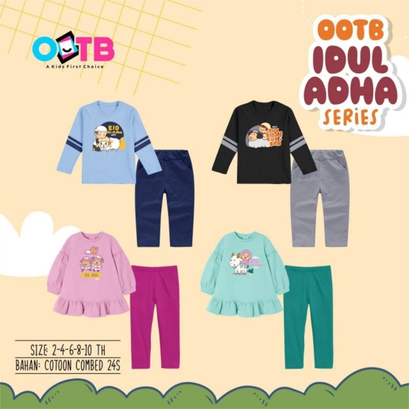 IDUL ADHA SERIES OOTB / Setelan anak by Jovanka set kaos jeans