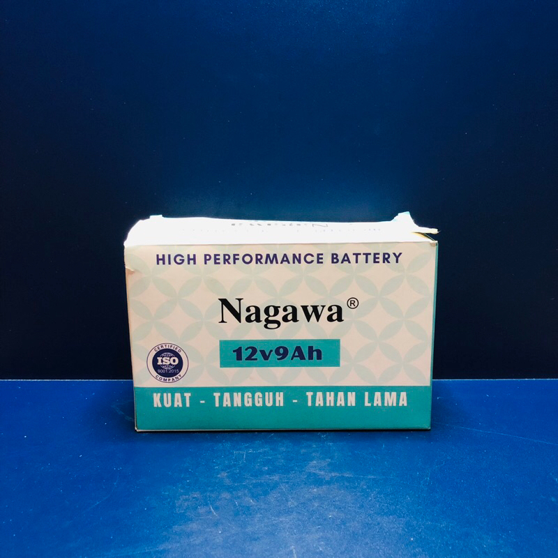 Accu Aki Nagawa (12V 9Ah 15 x 6,4 x 9,9 cm (dulu Yokohama) Battery Sprayer Elektrik