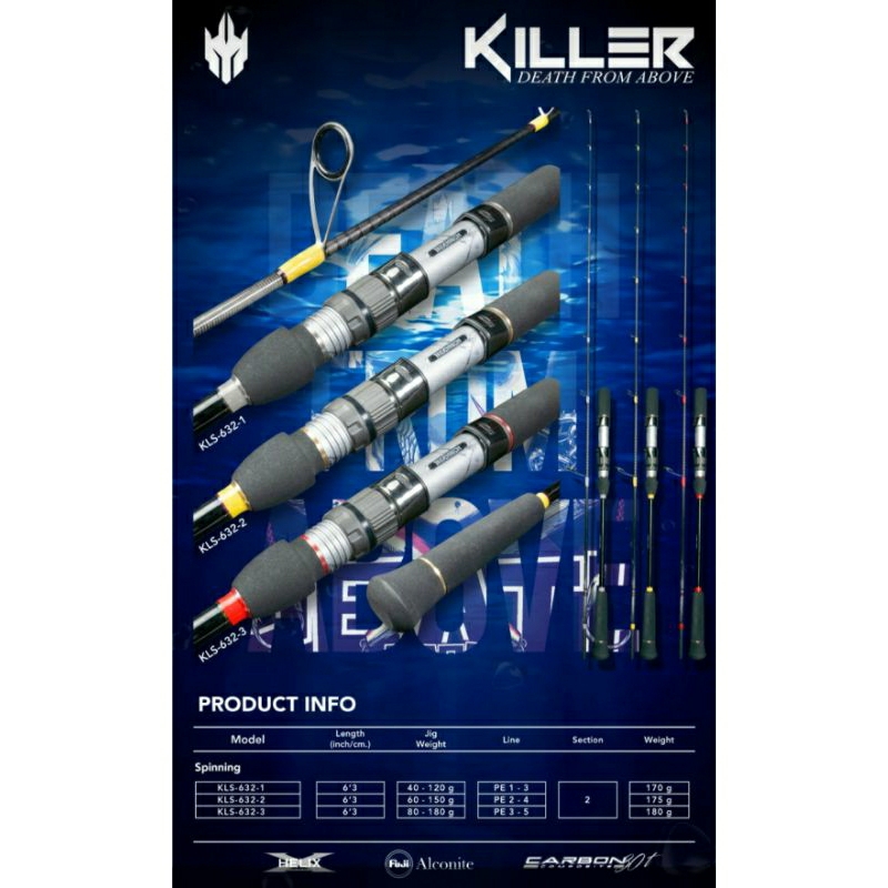 JORAN TRIDENTECH KILLER KLS 632 - PE 1-3/PE 2-4/PE 3-5 - SPINNING