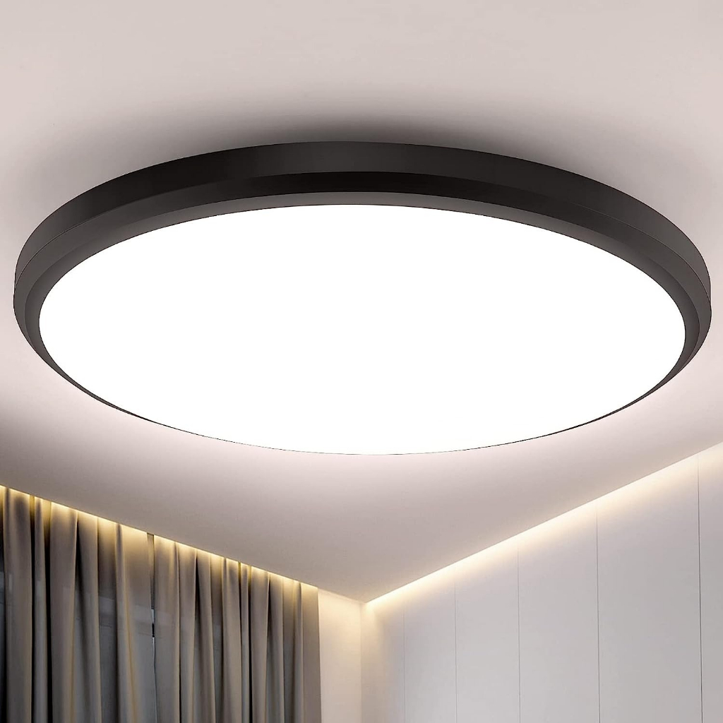 Hongyuan Lampu Plafon LED Stepless Dimming 28 cm 24 W with Remote Control - HY-XD - Black