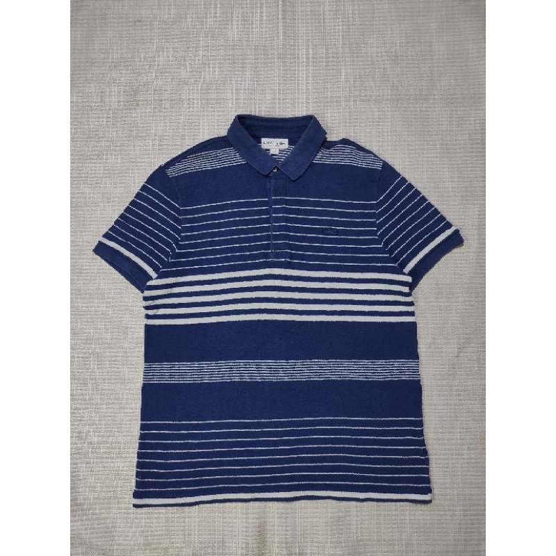Poloshirt Lacoste Stripe Blue