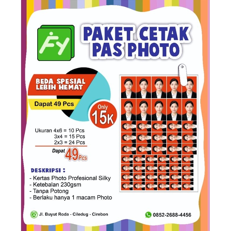 

Paket Cetak Pas Foto