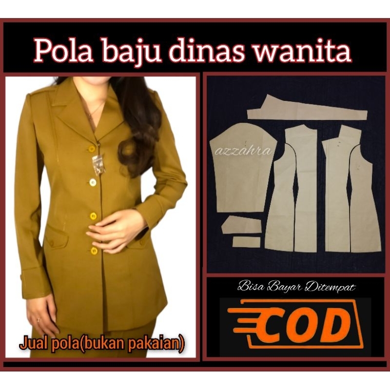 Pola Baju Dinas Wanita( pola instan)