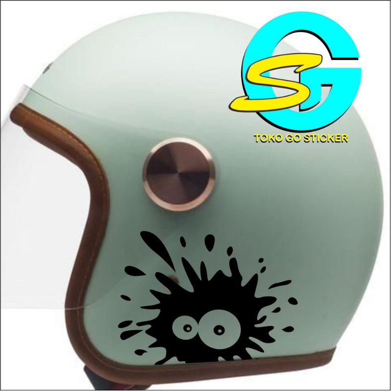 stiker crot lucu helm, stiker helm