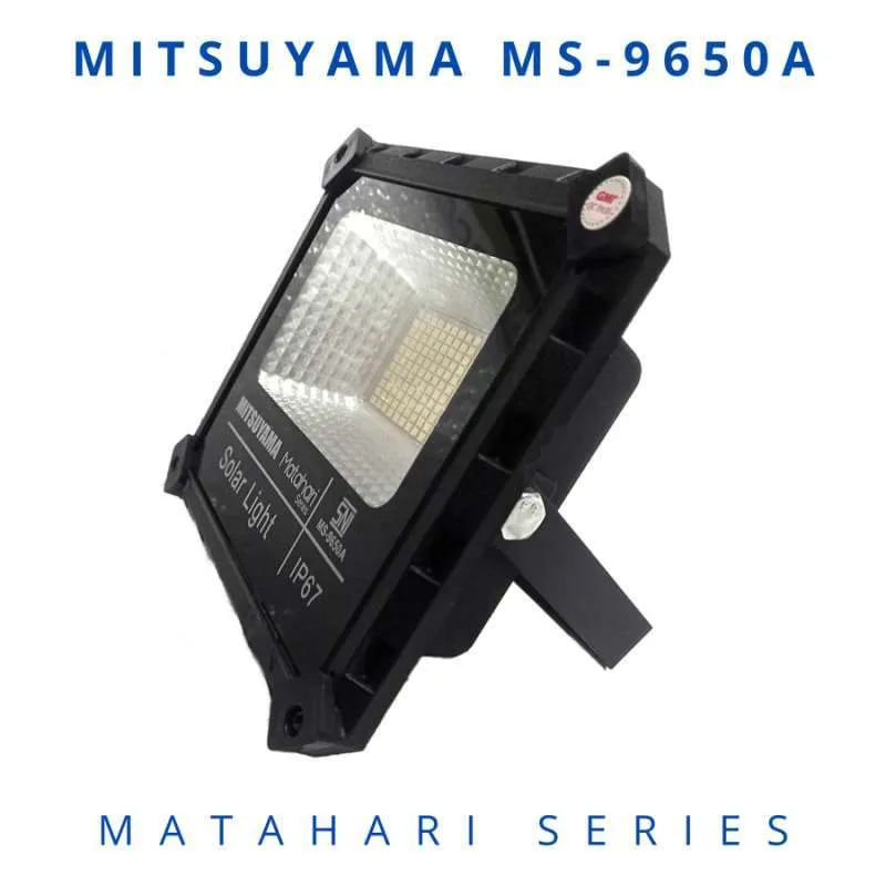 MITSUYAMA MS-9650A SERI MATAHARI LAMPU SOROT SOLAR CELL LED TENAGA SURYA LAMPU TENAGA MATAHARI LAMPU SOROT 50W Outdoor | FMS