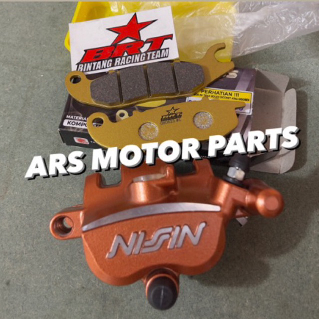 KAMPAS REM BRT DEPAN UNTUK KALIPER NISSIN SAMURAI / RCB 2 PISTON
