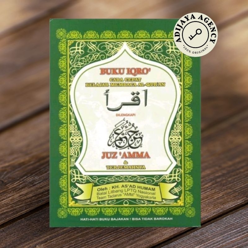 IQRO HIJAU BESAR PLUS JUZ AMMA ORI - IQRO 1 SAMPAI 6 ASLI