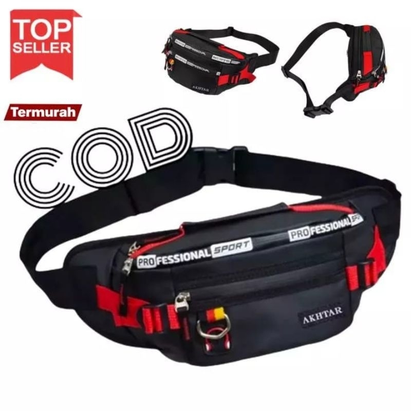 [GRATIS ONGKIR BISA INSTAN] Tas Selempang Waistbag Distro Anti Air Waterfoop Murah terbaru keren kekinian