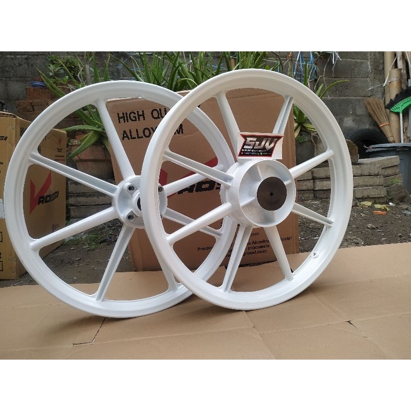 VELG VROSSI SET ZIGEN SWAN PALANG 8 WARNA PUTIH PNP JUPITER MX &amp; MX DD TERMURAH