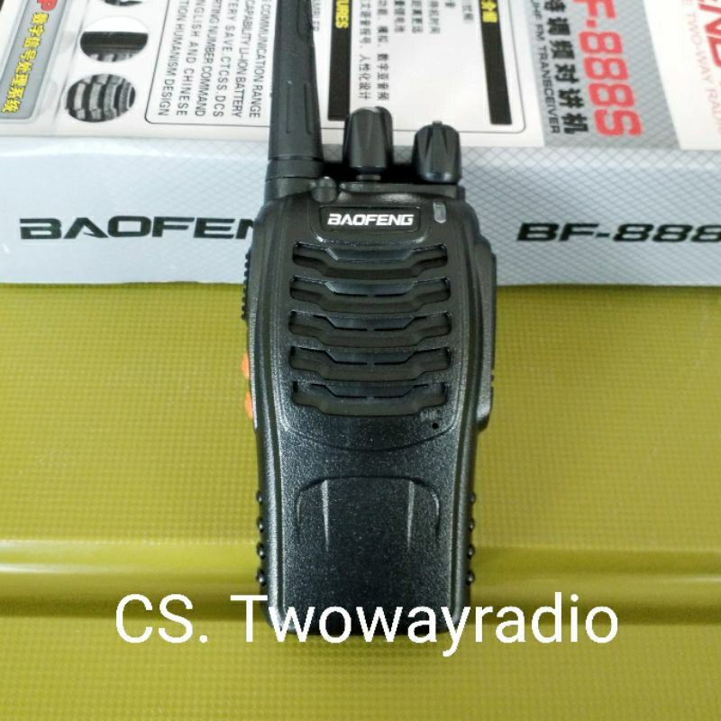 HT Single band 888S UHF 400 Handy Talkie BF888S Radio komunikasi BF-888 free earphone