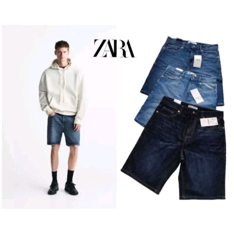 zara celana pendek bermuda pria