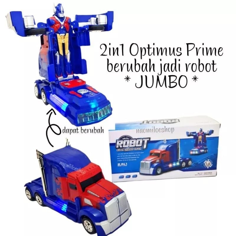 Mainan Truk Jadi Robot.. Mainan Truk Robot.. Transformer Optimus Prime