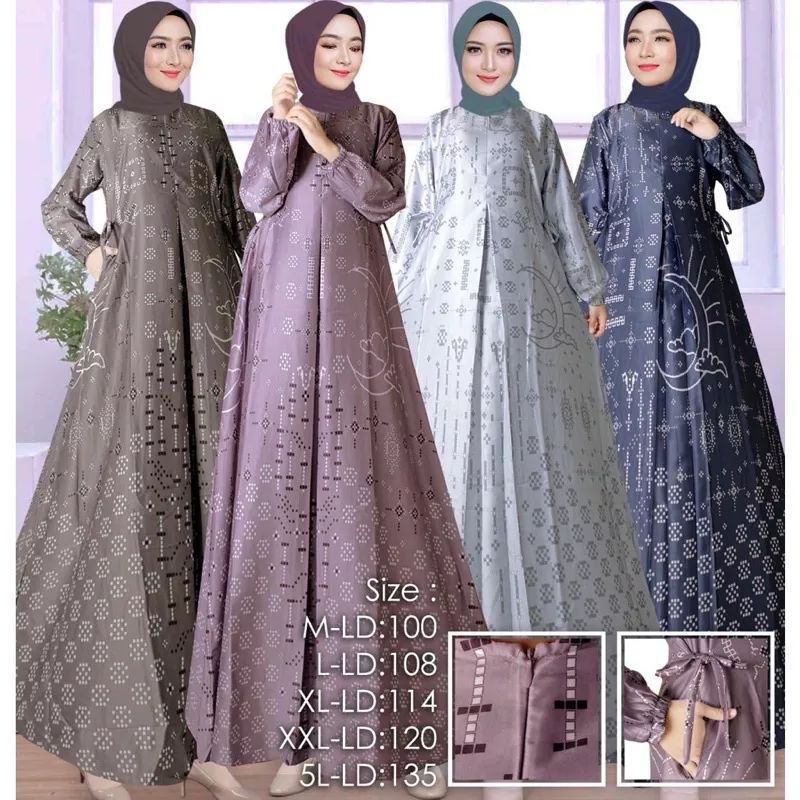 Gamis Maxmara Premium Gamis Dress Fashion Muslim Maxmara Gamis Maxmara Lux Jumbo Gamis Motif Terbaru
