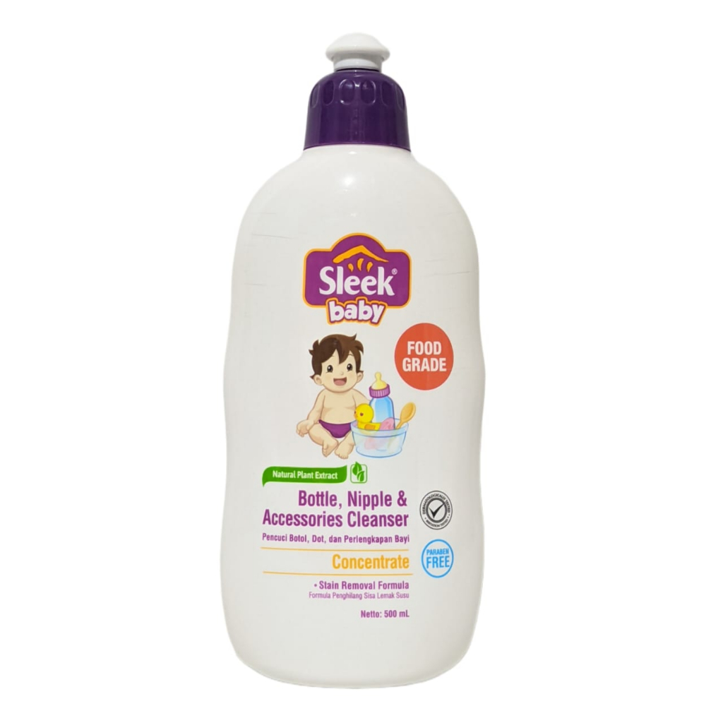 Sleek Cuci Botol 500 ml Sleek Baby Bottle Nipple Cleanser Liquid Cleanser