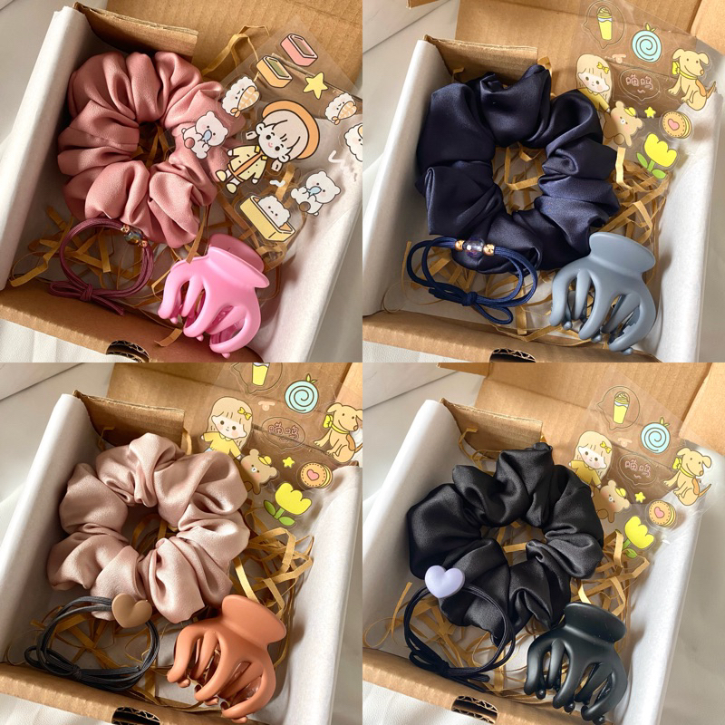 HAMPERS HEMAT SCRUNCHIE / HAMPERS MURAH / KADOL ULANG TAHUN MURAH / KADO WISUDA / GIFT BOX MURAH / SOUVENIR MURAH