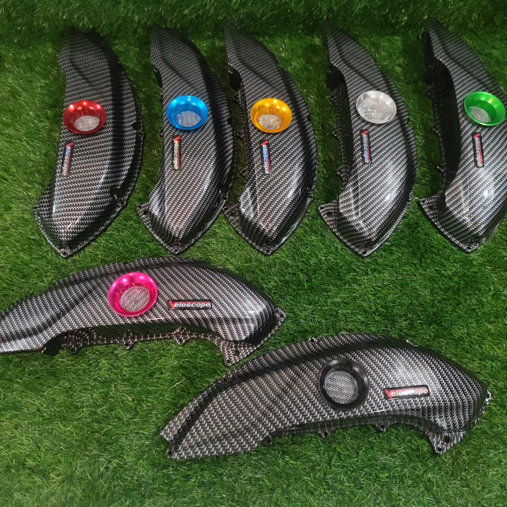 ELOSCOPE YAMAHA NMAX NEW 2020-2022 & YAMAHA AEROX CONNECTED 2021- 2022 • CARBON TUTUP COVER BOX FILT