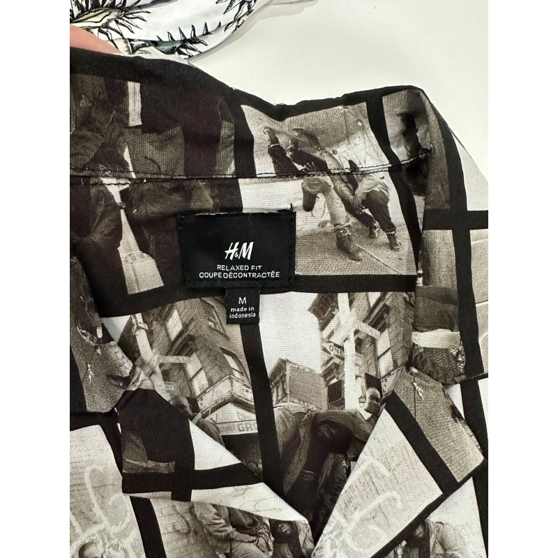 Hm resort printed blouse unisex