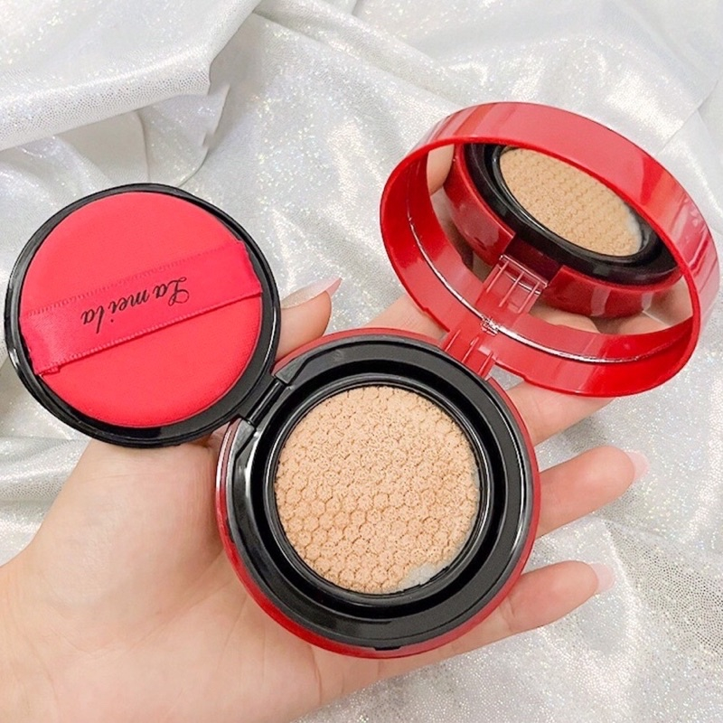 Lameila 5115 - Bedak Makeup Cushion Red Edition Anti Air dan Tahan Lama