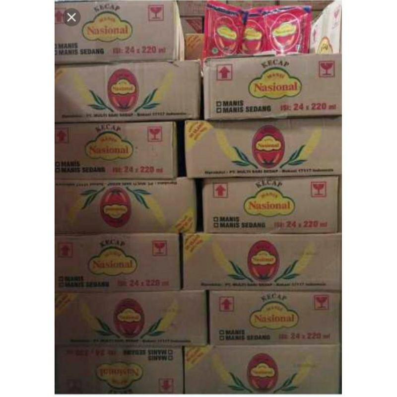 

Kecap Manis Nasional Per Dus Isi 24Pcs x 220Ml Khusus Cargo Dan Expedisi