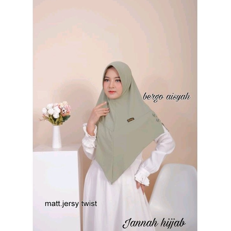 Hijab Instan Bergo Arina By Jannah Hijab Jersey Premium
