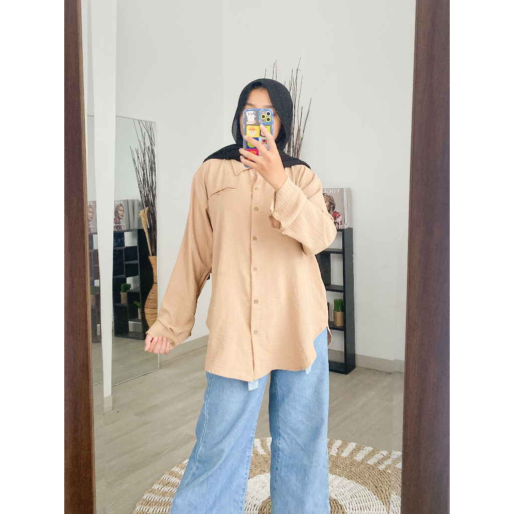 MALIKA BLOUSE / ATASAN KEKINIAN / KEMEJA KASUAL / KOREAN STYLE