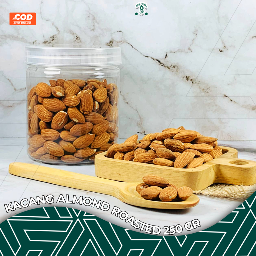 

HG ALMOND ROASTED / KACANG ALMOND PANGGANG / 250gr/gr