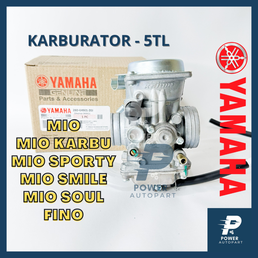 ( GARANSI ) ORIGINAL KARBURATOR YAMAHA MIO SOUL , SMILE, SPORTY , FINO KUALITAS ORIGINAL - KARBU 5TL