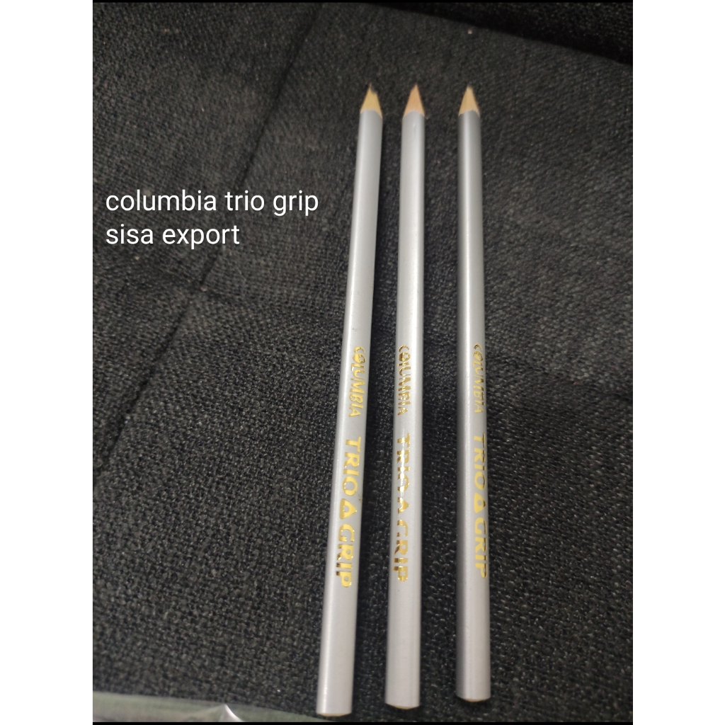 

pensil columbia trio grip sisa export satuan ( silver)