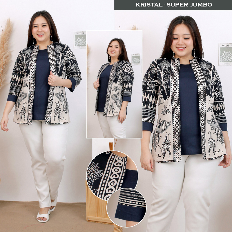 KRISTAL TOP - Atasan Batik Wanita Lengan Panjang