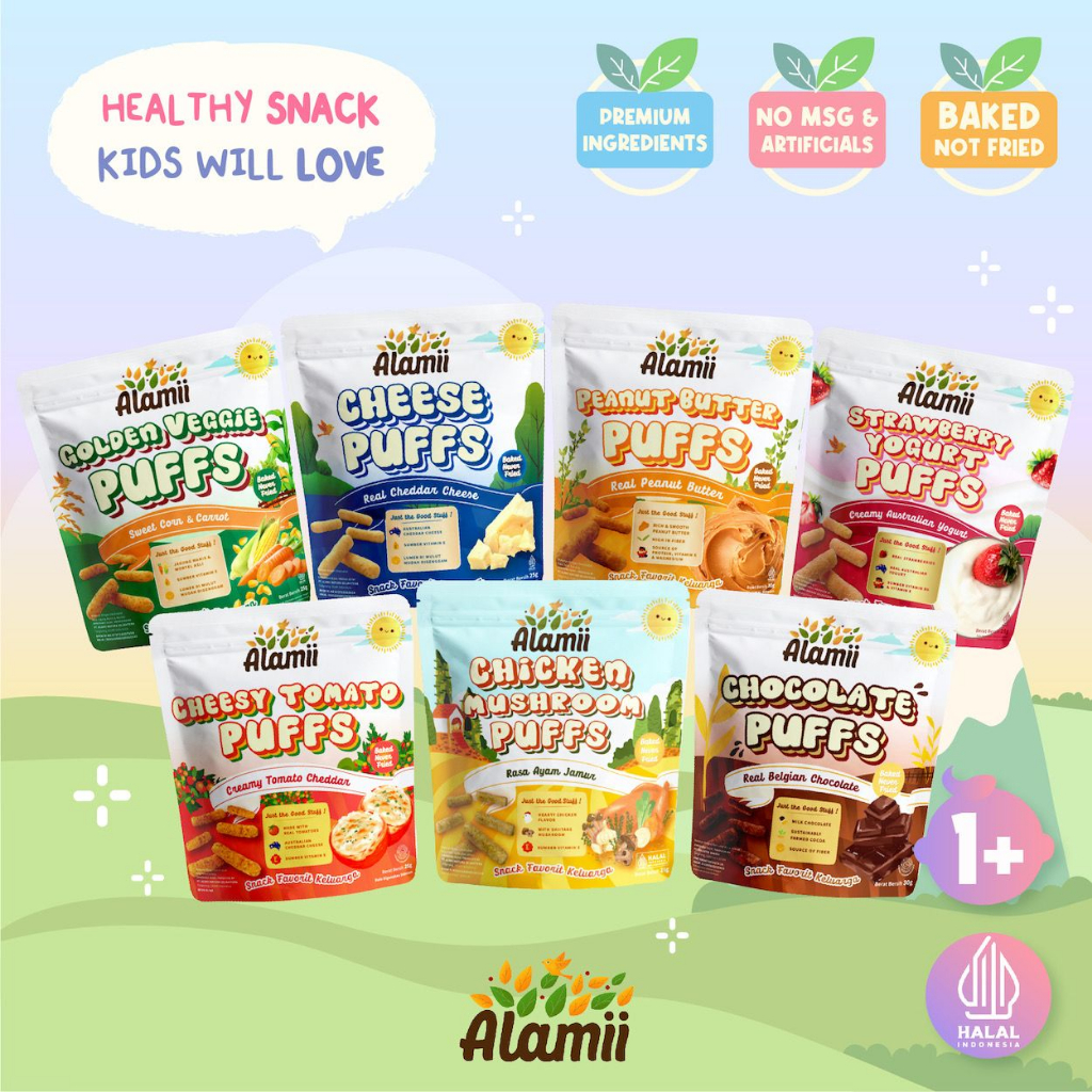 OMO Healthy Snack For Kids / OMO! Healthy Snack For Kids Camilan Bayi / Snack MPASI / Snack Bayi / Snack Anak / Cemilan Bayi / Cemilan Anak / Omo Snack / No Pengawet / Free Gluten / Halal BPOM