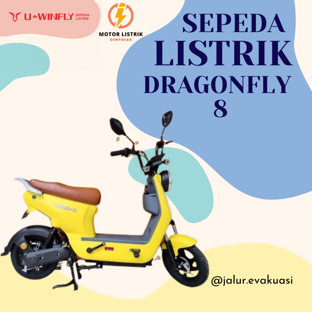 Motor Listrik Uwinfly Dragonfly 8 / Best Seller / Termurah Se-Bali