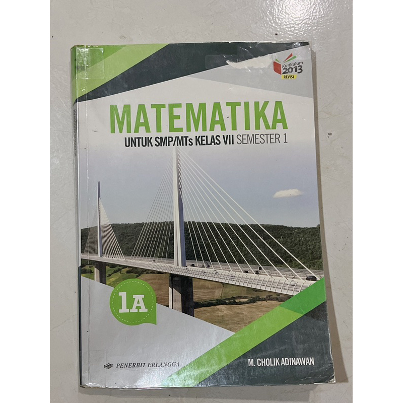 

Buku Matematika 1A, 1B/ untuk kelas 7 penerbit ERLANGGA