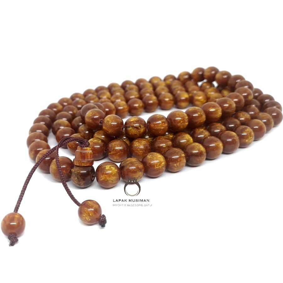 Tasbih Buddha Kayu Tali Arus Import 108 Butir