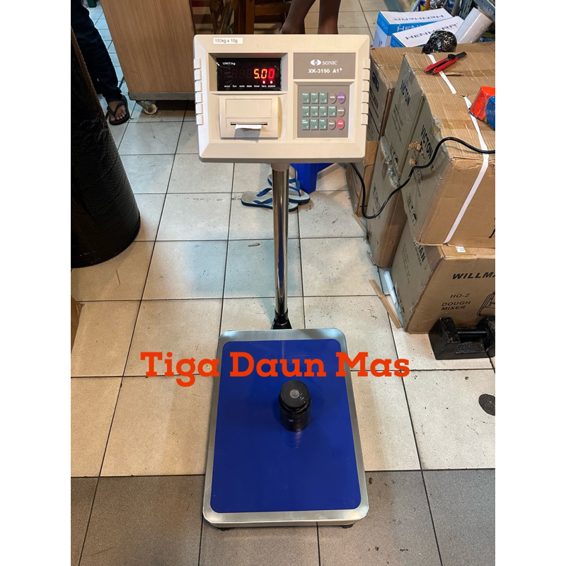 Timbangan Lantai Digital Sonic Print A1P 150 Kg 200 Kg Timbangan Barang Print Sonic A1P 150 Kg 200 K