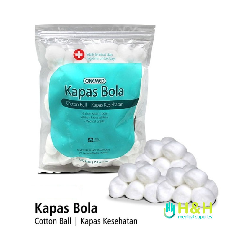 Kapas Bola / Kapas Bulat / Kapas Serbaguna / Cotton Ball