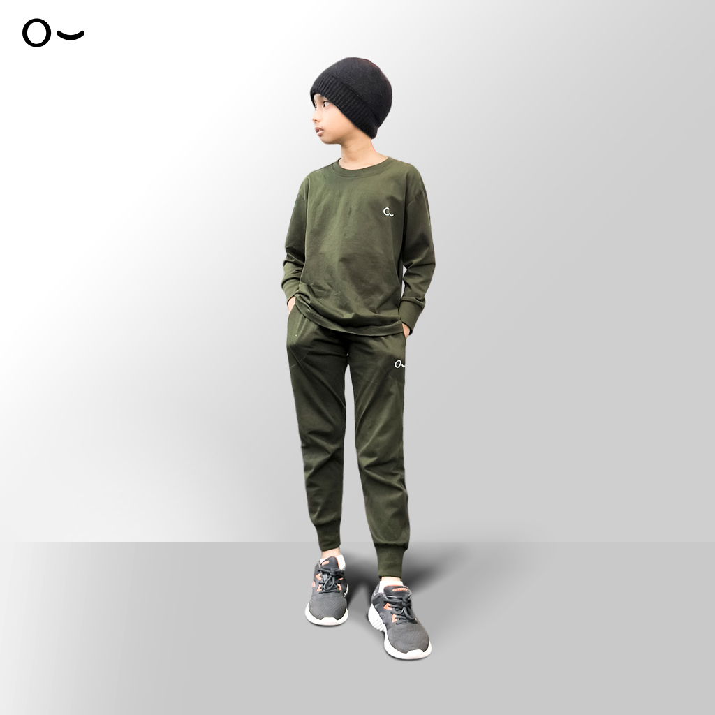 JOHNJILL - Kids Long Sleeve + Active Long Pants / Set Kaos Lengan Panjang + Celana Panjang Anak Usia 1 - 8 Tahun