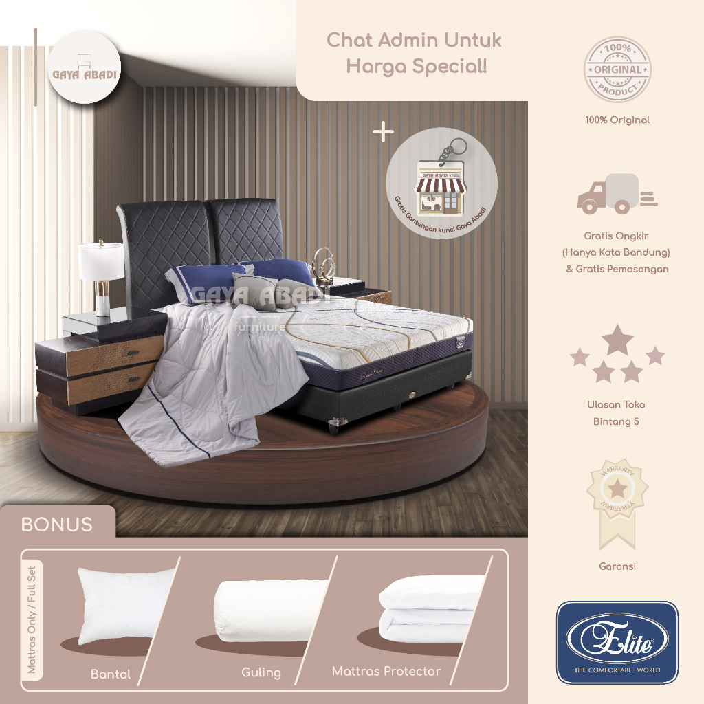 Springbed Elite Royal Crown / Kasur Elite Royal Crown - Elite Springbed
