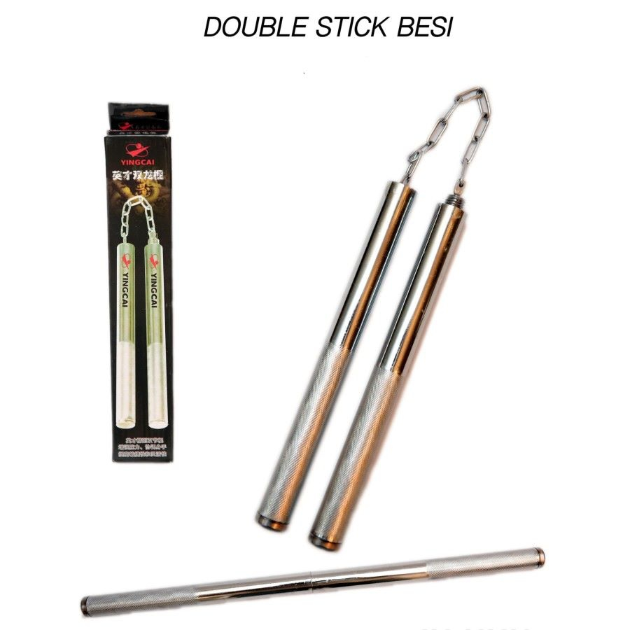 MN Double stick besi - nunchaku besi speeds ( bisa sambung panjang)
