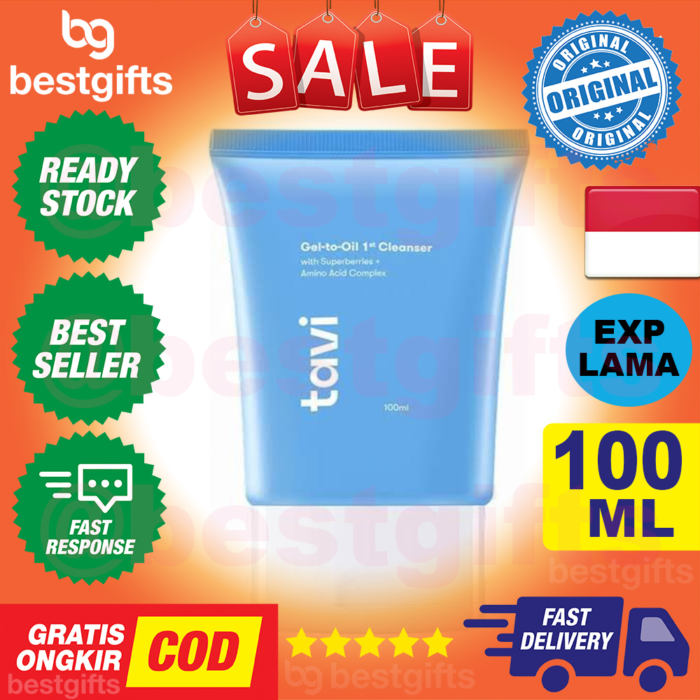 TAVI GEL TO OIL 1st CLEANSER JEL CUCI MUKA PEMBERSIH MAKEUP MAKE UP 100 ML